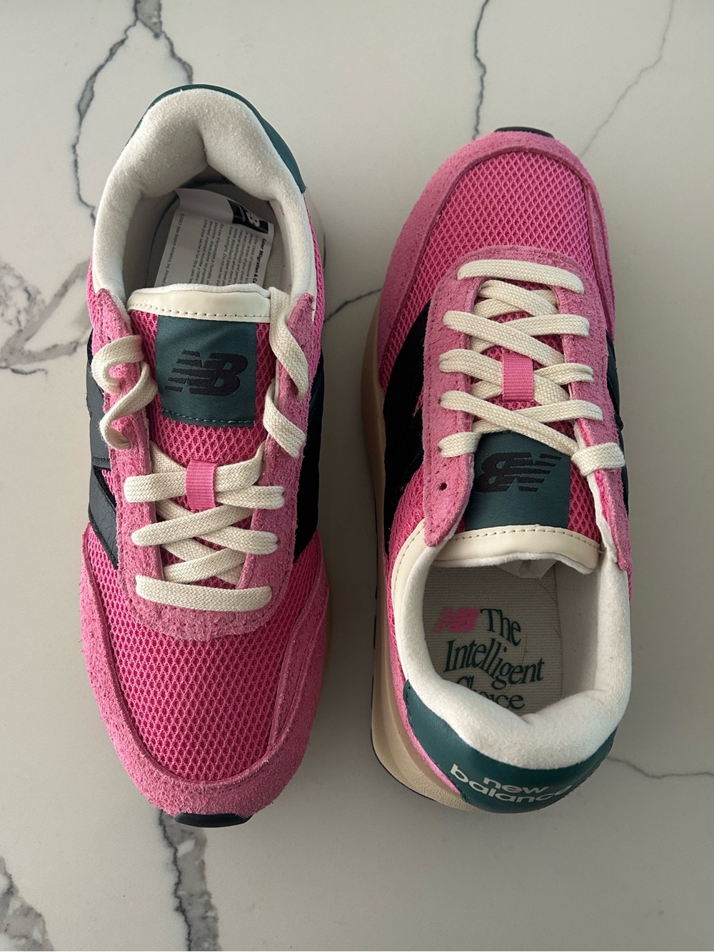 New Balance Pink and Teal Women's Sneakers